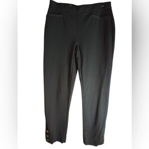 Chicos Black Women's Pull On Stretchy Pants Size Chicos 00 Lagenlook Office Work